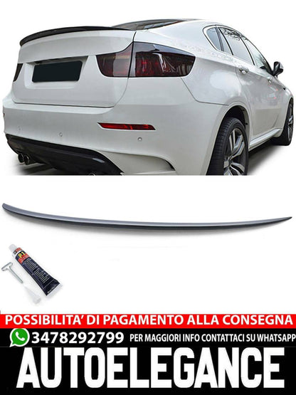 Sporty rear spoiler carbon look suitable for BMW X6 E71 08-14 