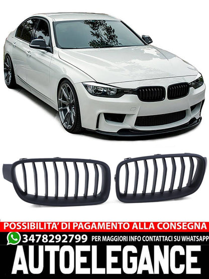 Performance sports radiator grille matt black for BMW 3 Series F30 F31 11-19- 