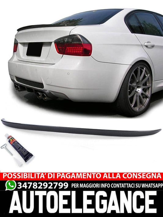 Spoiler posteriore sportivo carbon look adatto per BMW Serie 3 E90 berlina 05-11