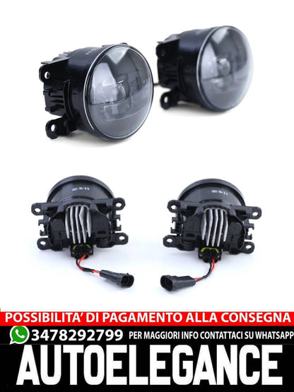 Black LED Fog Lights For Peugeot 107 207 CC 307 CC 407 Porsche Cayenne- 