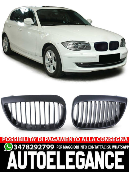 Griglia radiatore sportiva opaca per BMW Serie 1 E87 prefacelift 04-07-