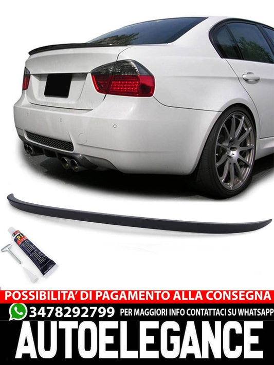 Spoiler posteriore sportivo nero opaco adatto per BMW Serie 3 E90 berlina 05-11-