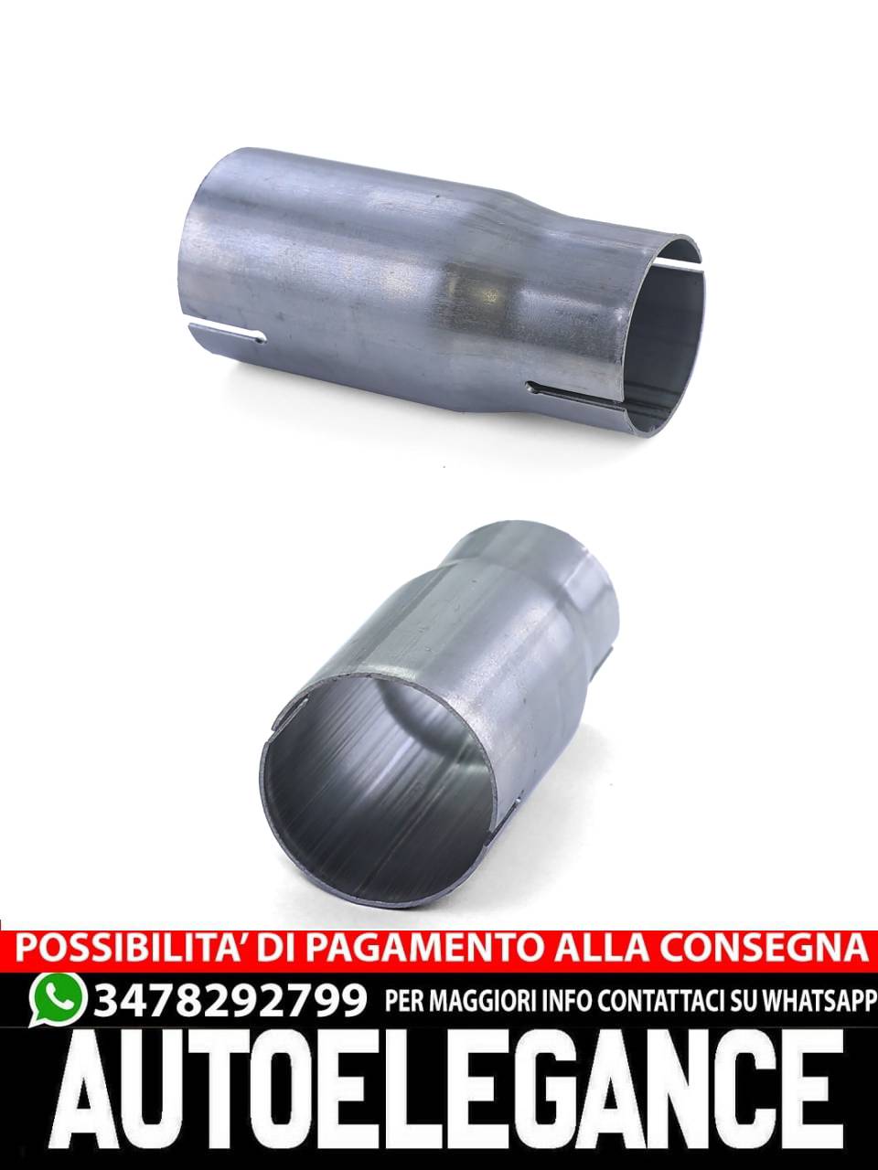 Adattatore di collegamento del riduttore del tubo di scarico in acciaio inox