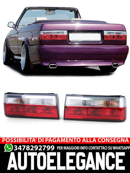 Fanali posteriori rosso chiaro adatto per BMW Serie 3 E30 facelift limousine