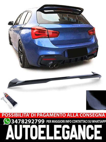 Spoiler posteriore sul tetto look sportivo nero lucido adatto per BMW Serie 1 F2
