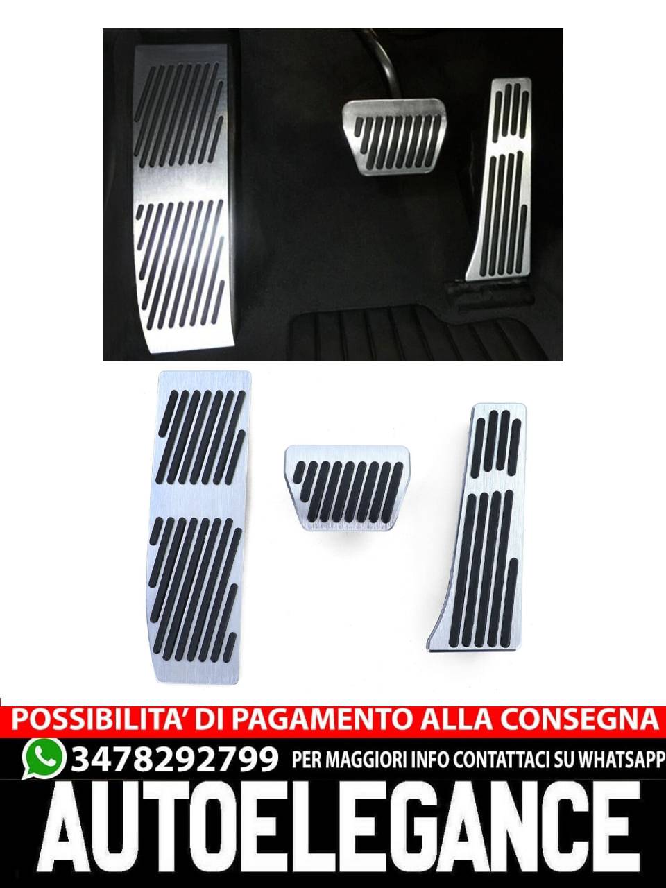 High performance pedal set made of aluminum suitable for BMW 3 Series E21 E30 E36 