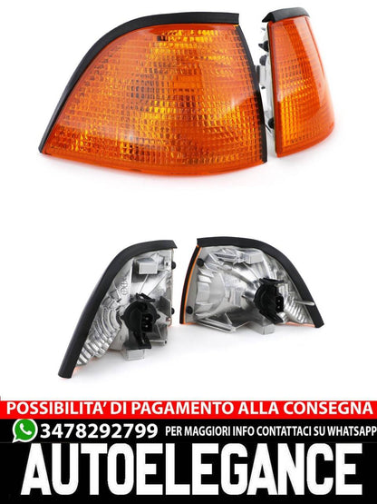 Coppia frecce arancioni destra sinistra per BMW 3Eer E36 Coupé decappottabile 92 AUTOELEGANCERICAMBI