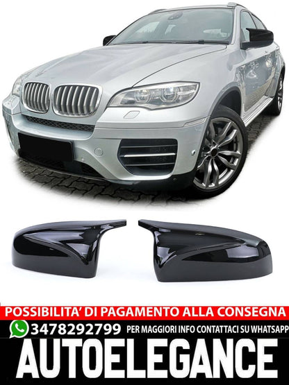 Calotte specchietti di ricambio look sport nero lucido adatto per BMW X5 E70 X6 AUTOELEGANCERICAMBI