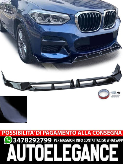 Labbro spoiler anteriore Performance nero lucido adatto per BMW X3 G01 dal 21-