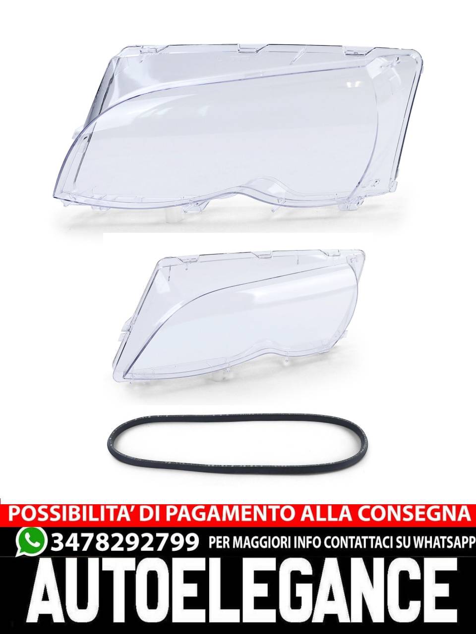 Divaricatore vetro faro sinistro adatto per BMW Serie 3 E46 Limo Touring 01-05-
