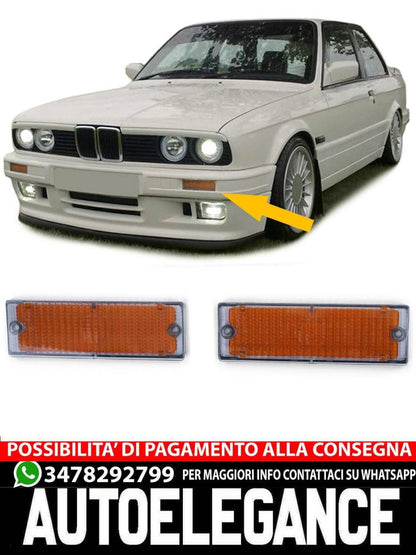 Indicatori di direzione lampeggianti grigio fumè per BMW Serie 3 E30 89-93