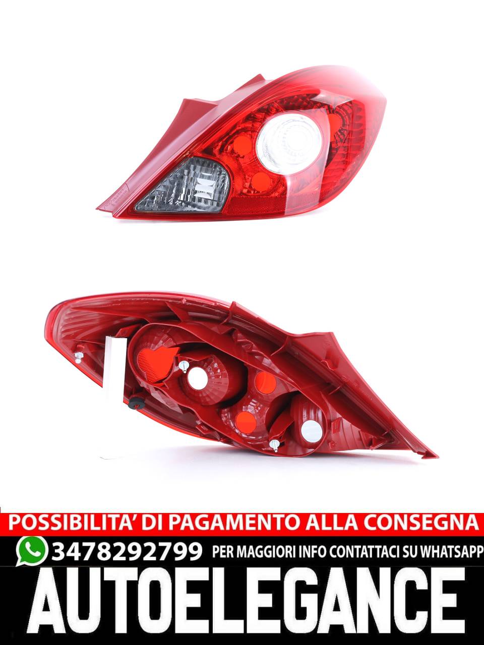 Fanale posteriore destro per Opel Corsa D 3 porte dal 06-