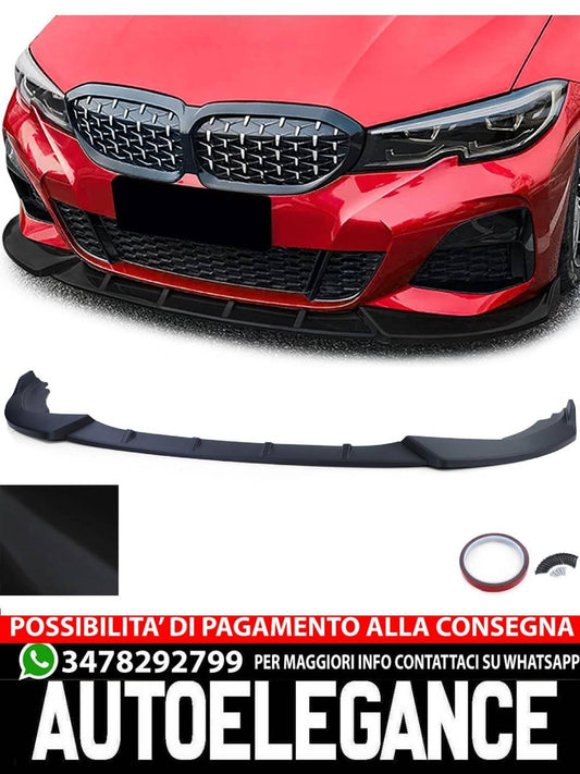 Performance Front Spoiler Lip Matt Black Suitable For BMW 3 Series G20 G21 