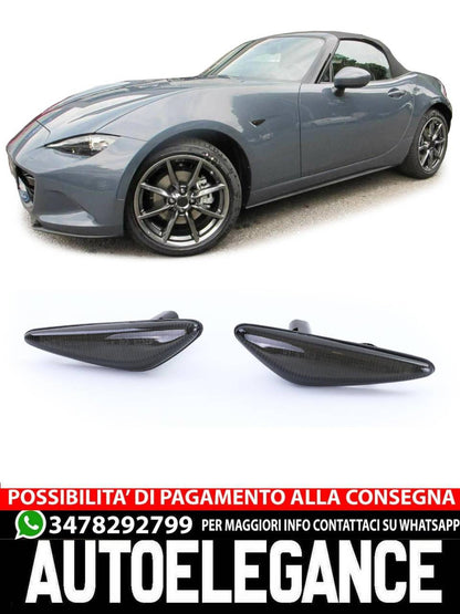 Indicatore di direzione a LED Nero Fumè per Mazda 5 CW 10-13 6GH 07-13 MX5 ND RX