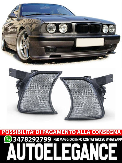 Coppia frecce fumè nero sinistra destra adatto per BMW Serie 5 E34 87-97- AUTOELEGANCERICAMBI