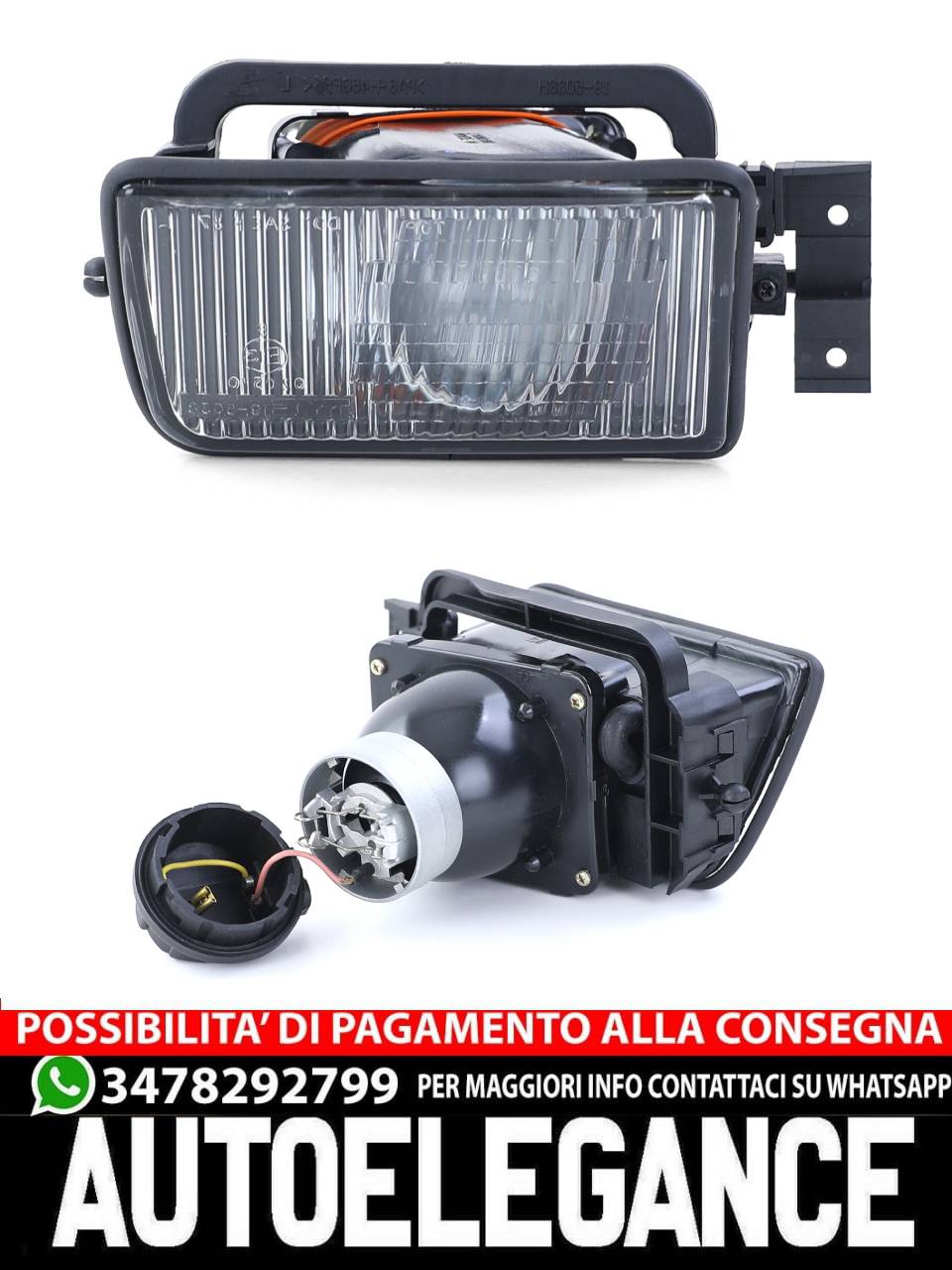 COPPIA Fendinebbia lato destro + sinistro adatto per BMW Serie 5 E34 88-95