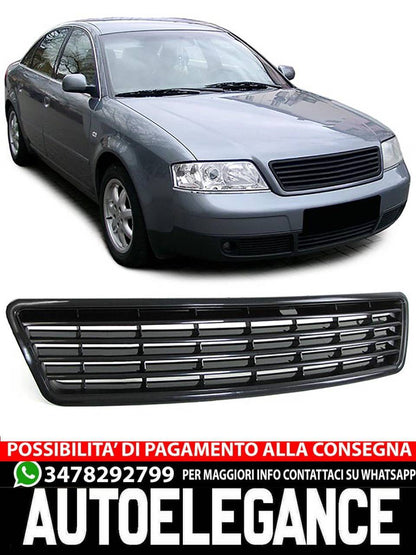 Griglia radiatore Sport Grill Senza Emblema Nero per Audi A6 4B C5 Limousine