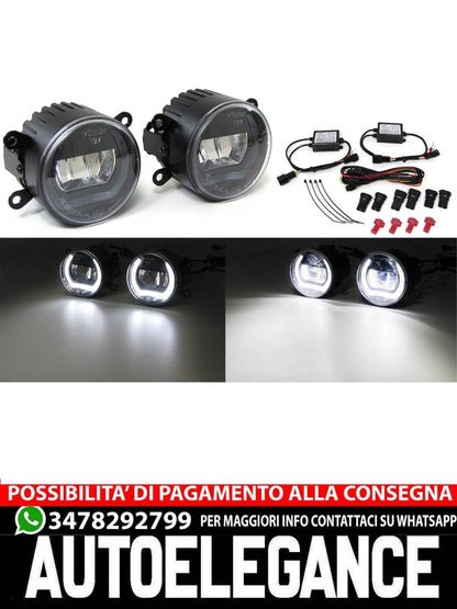 Clear Glass LED Fog Lights with Daytime Running Light for Suzuki 