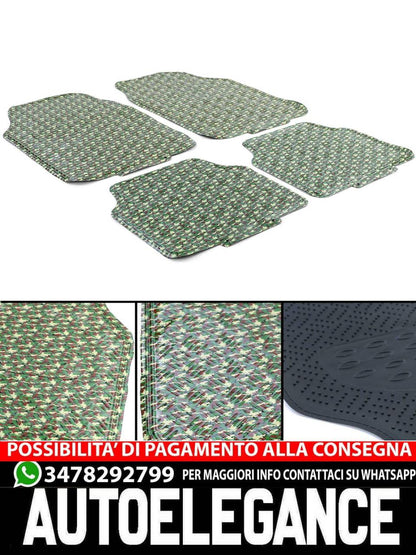 Car Rubber Mats Universal Tape Sheet Military Camouflage Look 