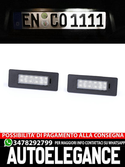Faro targa a LED bianco 6000K per Audi Q2 Q5 A5 da 16-