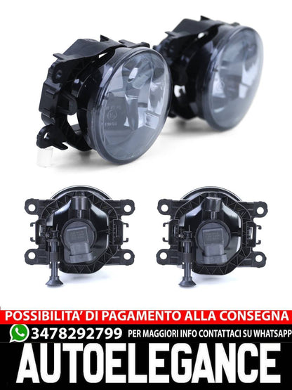 Fendinebbia vetro trasparente nero per Renault Clio IV Megane III Twingo Dacia
