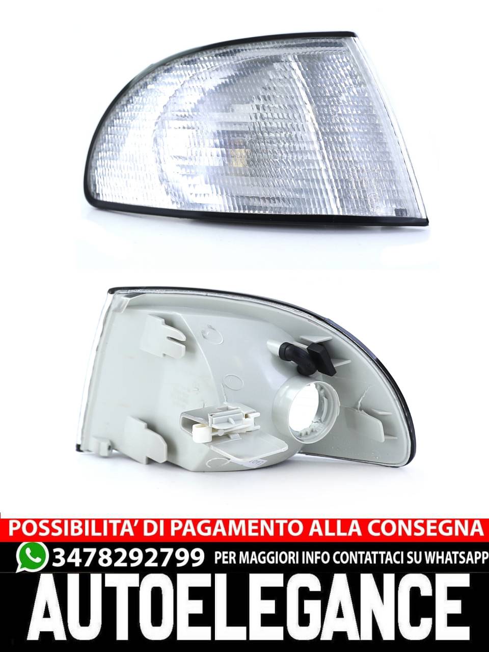 Indicatore di direzione bianco destro per Audi A4 B5 berlina avant station wagon