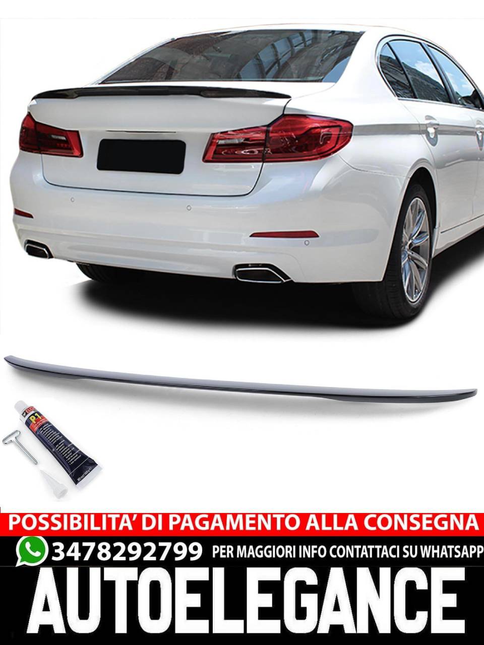 Lucidatura delle prestazioni del labbro dello spoiler posteriore con ABE per BMW