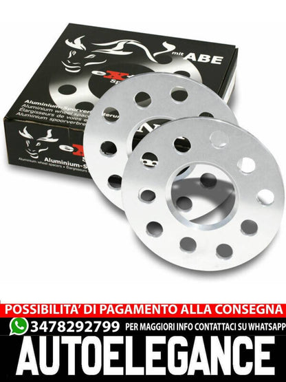 Piastre di allargamento carreggiata in alluminio da 10 mm 5 x 110 per Opel