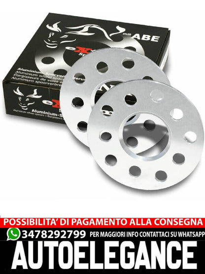 Piastre distanziali ruota in alluminio da 10 mm 5 x 100 per VW Golf IV + Bora 1J