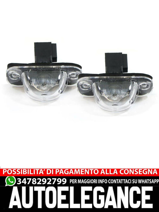 Coppia luci targa per VW Golf 2 Jetta 2 84-91- AUTOELEGANCERICAMBI