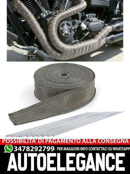 Exhaust heat protection tape titanium heat tape up to 900° 