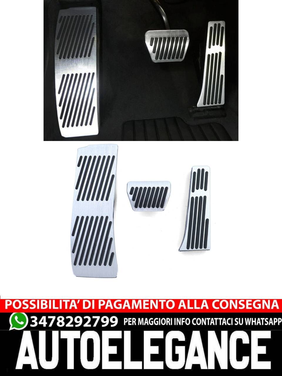 High performance aluminum pedals suitable for BMW X3 G01 automatic 