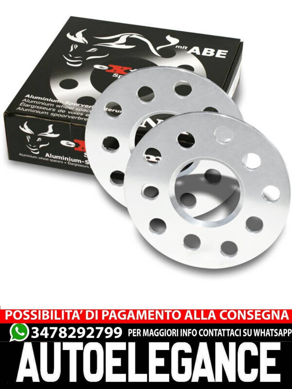 Piastre di allargamento della carreggiata in alluminio 20 mm 5 x 100 per ŠKODA