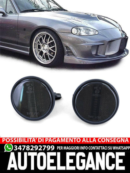 Coppia frecce laterali a LED nero fumo per Mazda MX5 NA NB NB NBFL 90-05- AUTOELEGANCERICAMBI