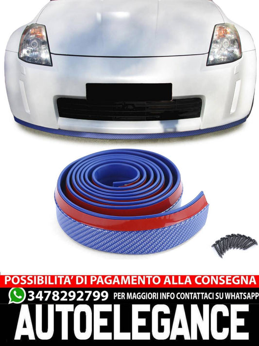 Battitacco laterale labbro spoiler anteriore universale flessibile 2.5mx5cm AUTOELEGANCERICAMBI