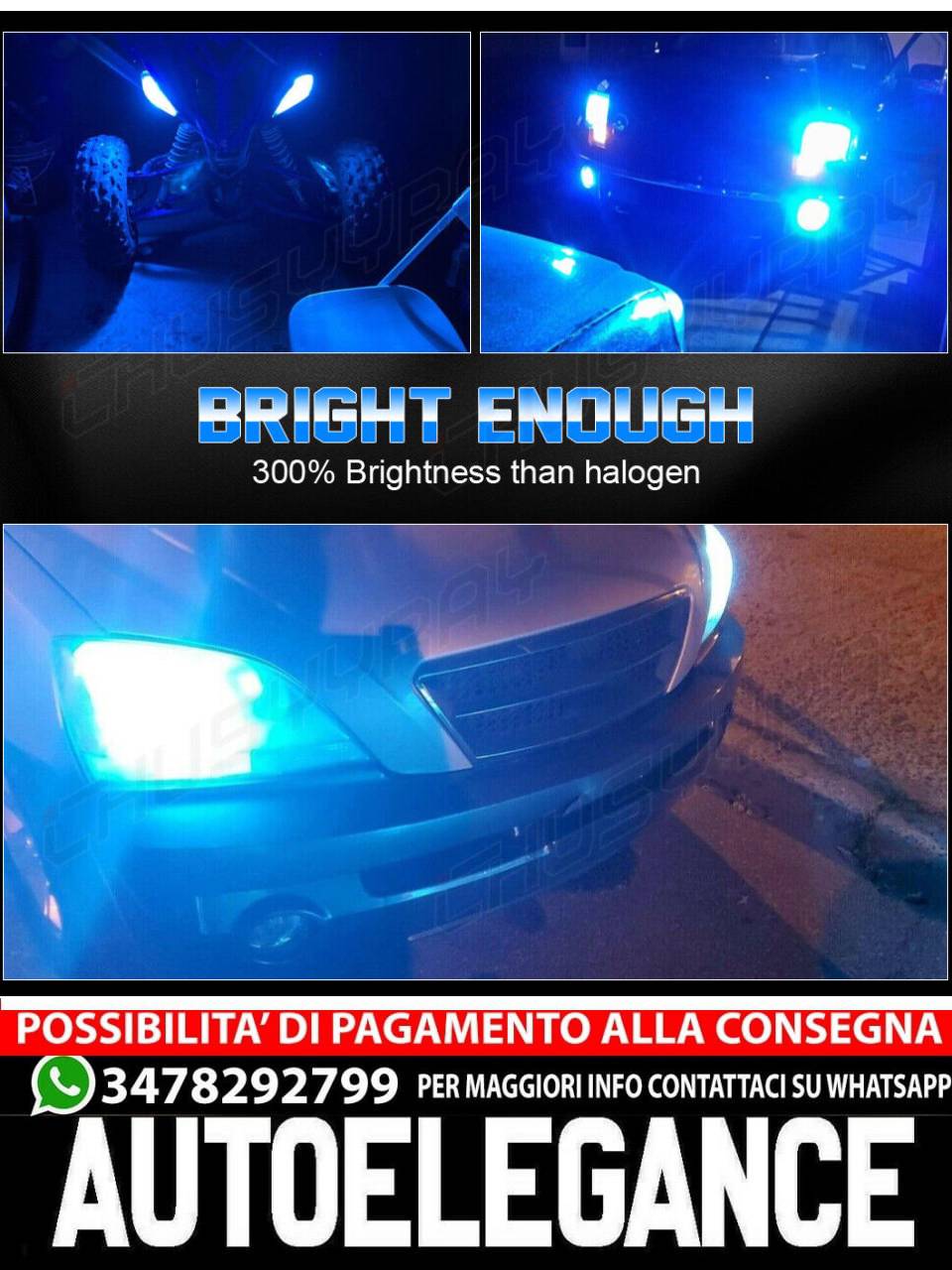 4 Pcs LED Headlight Hi/Lo Bulbs For Dodge Grand Caravan 2011-2019 2012 2013 2016