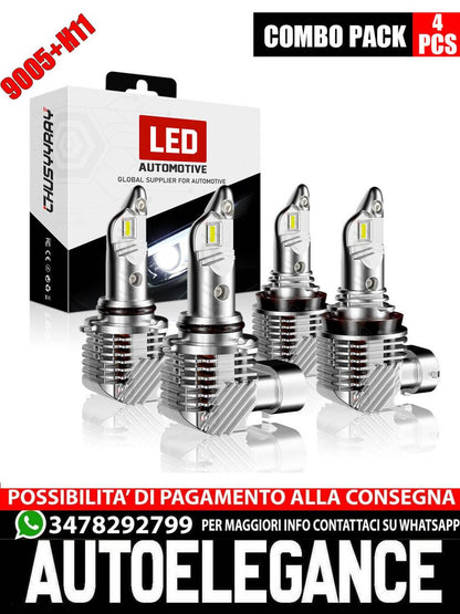 LED Headlight Kit H11 9005 HB3 Bulds for Toyota Prius 2015-2012 Hi/Lo Beam 4PC 