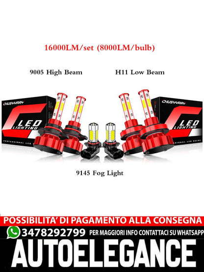 Per Toyota Solara 2004 2005 2006 - Kit lampadine fendinebbia faro a LED 6 pezzi