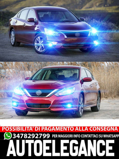 Per Nissan Maxima 2016 2017 2018 6PC 8000K LED Faro + Kit Lampadine Fendinebbia