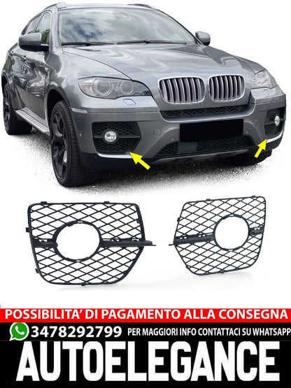 Grille Bumper Fog Light Decorative Panels Fit For BMW X6 E71 06-14 