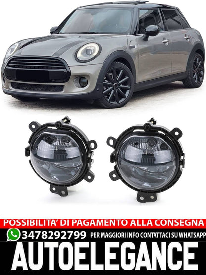 Fog Light + Daytime Running Light Smoke Black For Mini F54 F55 F56 F57 14-21 