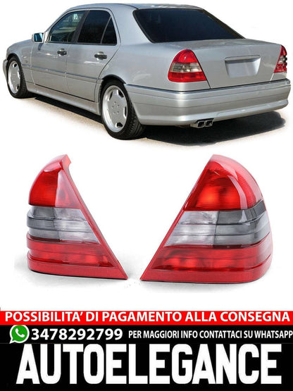 Coppia fanali posteriori rossi bianchi per Mercedes classe C W202 93-97 AUTOELEGANCERICAMBI