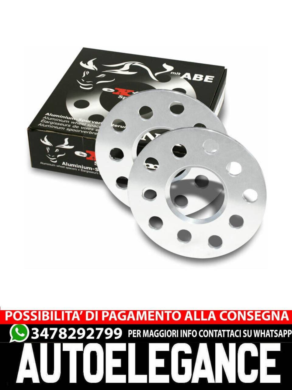 Distanziali ruota in alluminio da 10 mm 5 x 100 per Audi A6 + S6 C4