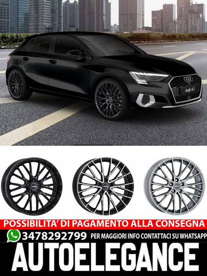 CERCHI CERCHIO IN LEGA 19" 20" Adatto per AUDI A3 MAK SPECIALE NERO OPACO
