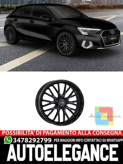 CERCHI CERCHIO IN LEGA 19" 20" Adatto per AUDI A3 MAK SPECIALE NERO OPACO