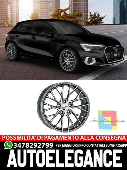 ALLOY WHEEL RIMS 19" 20" Suitable for AUDI A3 MAK MONACO MATT BLACK 