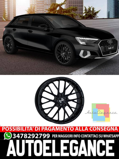 ALLOY WHEEL RIMS 19" 20" Suitable for AUDI A3 MAK MONACO MATT BLACK 