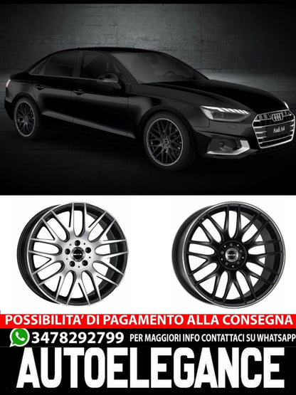 ALLOY WHEEL RIMS 17" 18" 19" Suitable for AUDI A4 MAK ARROW GLOSS BLACK 