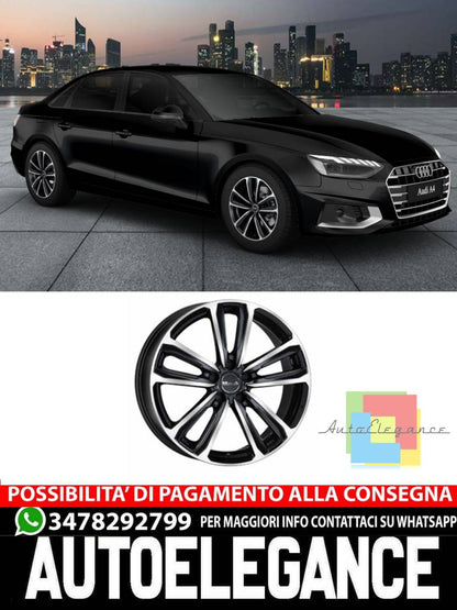 CERCHI CERCHIO IN LEGA 17" 18" 19" Adatto per AUDI A4 MAK MAGMA NERO LUCIDO