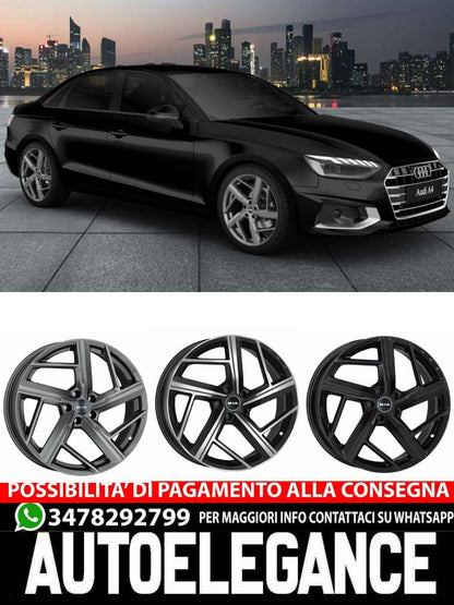 ALLOY WHEEL RIMS 19" 20" Suitable for AUDI A4 MAK QVATTRO GLOSSY BLACK